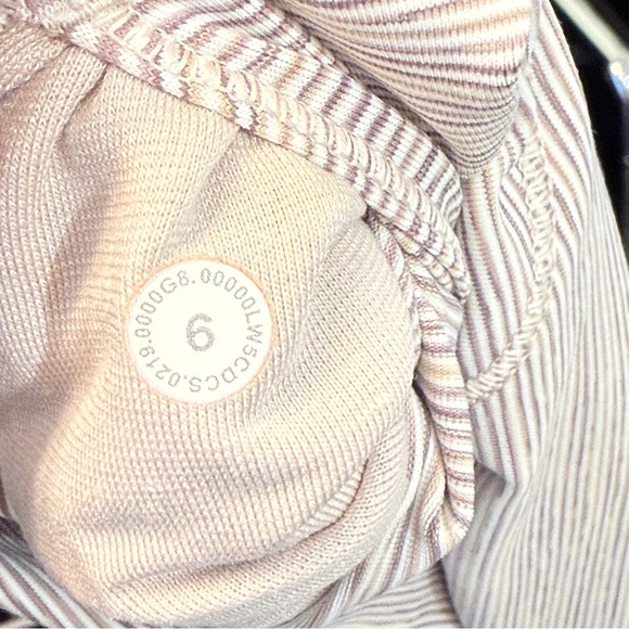 Lululemon wunder under high rise leggings 28" luxtreme gray striped women's 6 - Picture 4 of 4
